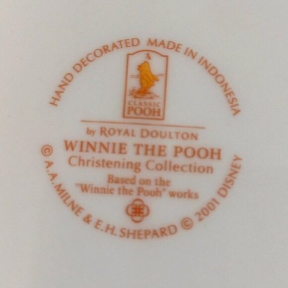 Vintage Christening Collection Classic Pooh Royal Doulton New Unused Ope… - Picture 5 of 15